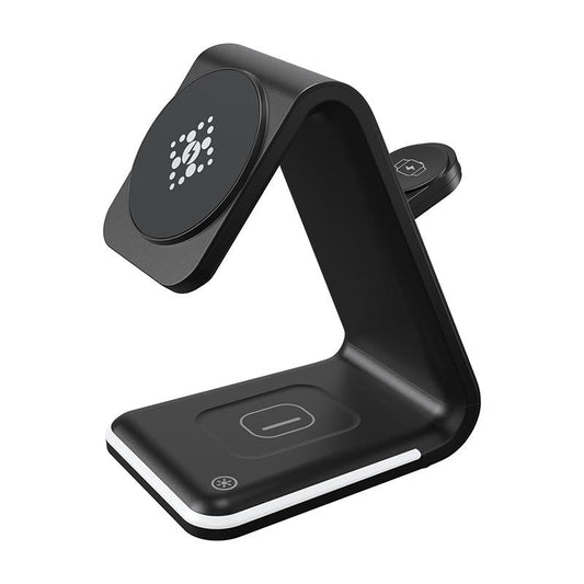 3 In 1 Magnetic Wireless Vertical Charger - White