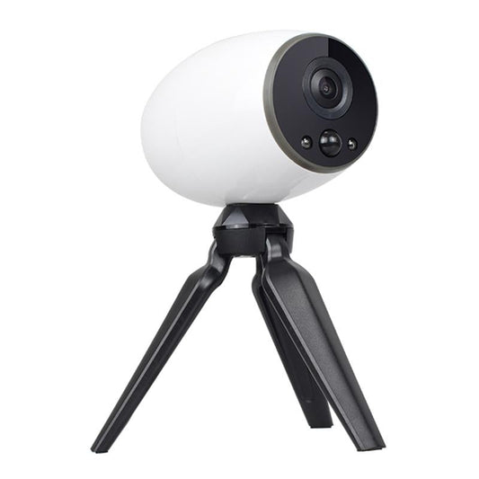 Smart Wifi Camera With Night Vision & Two-Way Audio - White Tripod Support