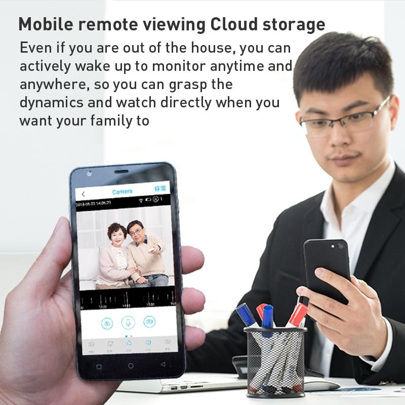 Smart Wifi Camera With Night Vision & Two-Way Audio - White Tripod Support