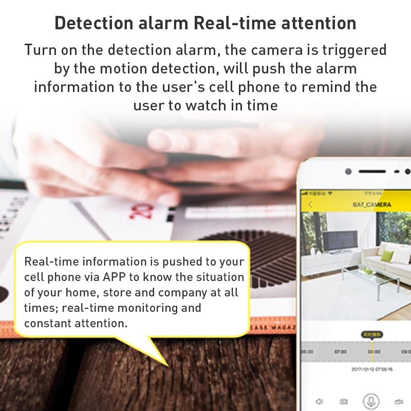 Smart Wifi Camera With Night Vision & Two-Way Audio - White Tripod Support