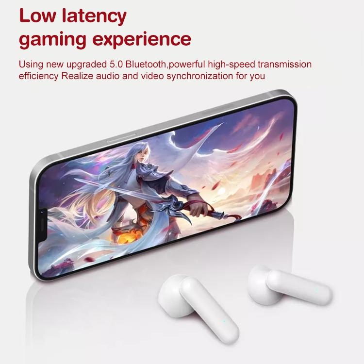 Digital Display Sports Bluetooth Earphones - Semi-in-ear - Ete-16 Tws - White