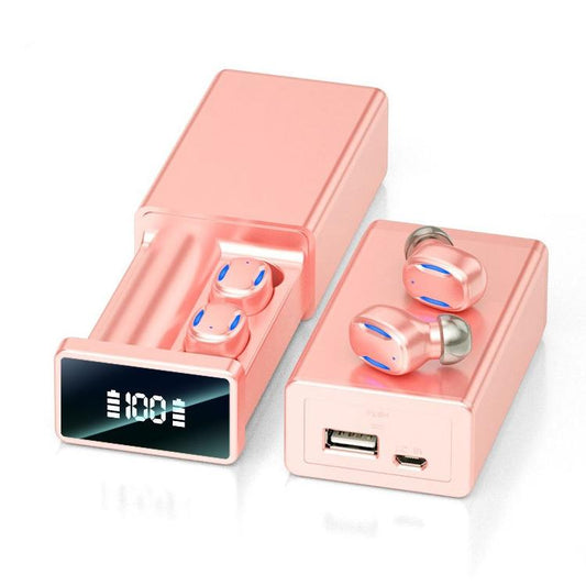 Wireless Bluetooth Earphones with Magnetic Charging Box - White