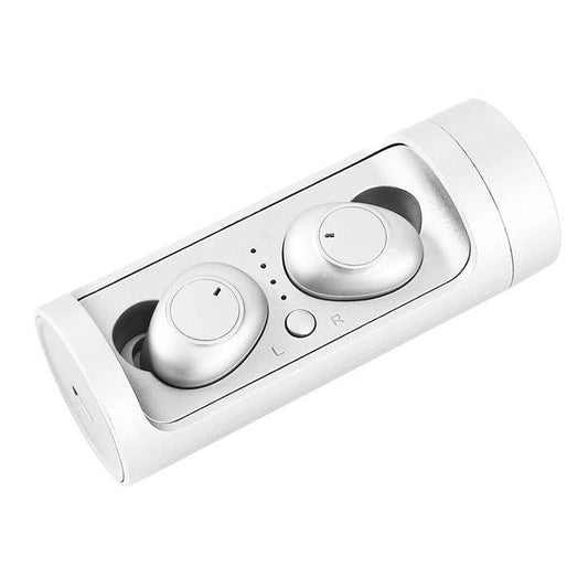 Wireless Touch Bluetooth Headset with Magnetic Charging - Automatic Pairing - White