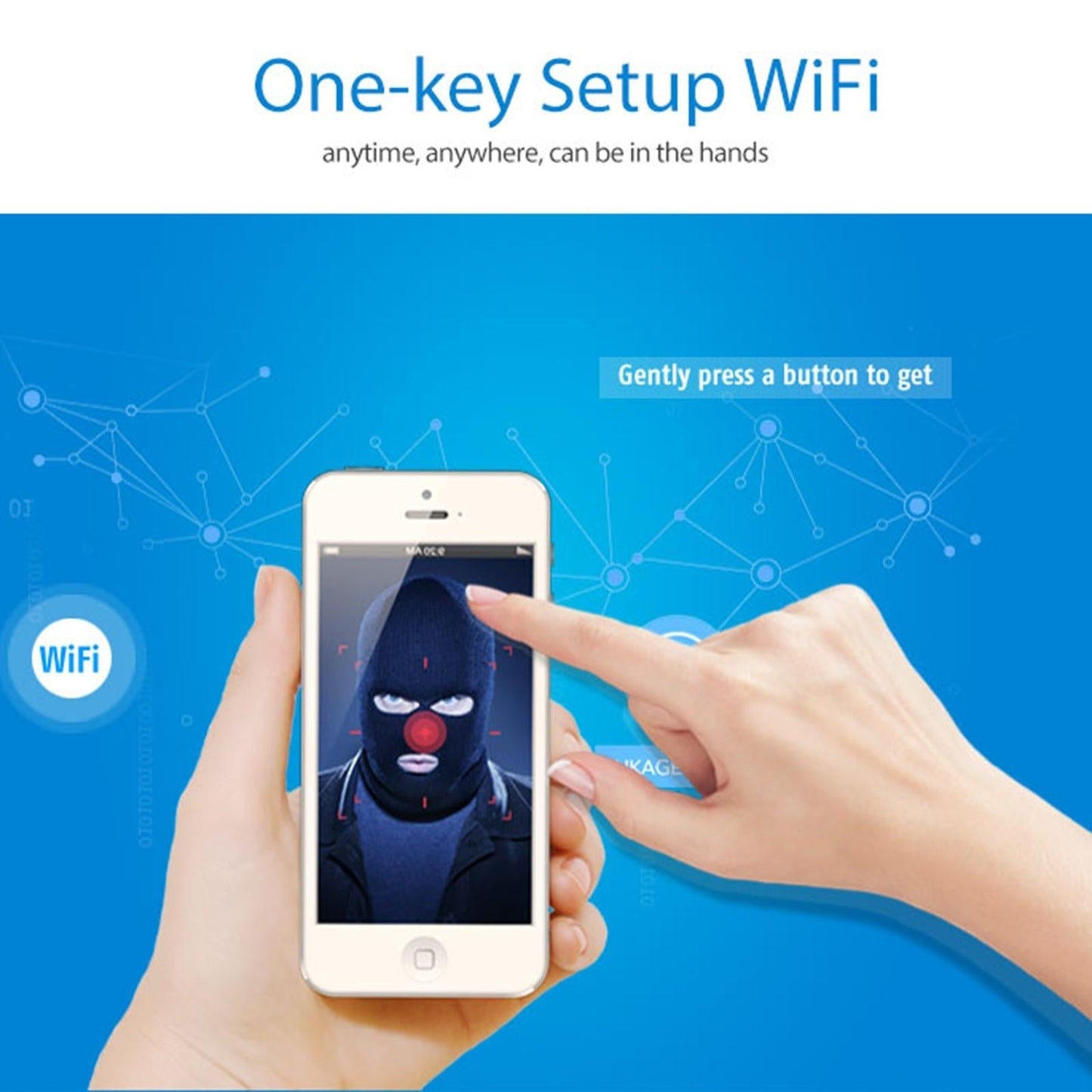 Outdoor Wifi Smart Pt Ip Camera - White