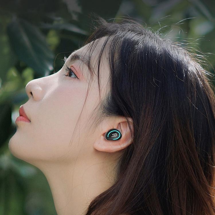 Mini Wireless Bluetooth Earphone with Charging Box - M-b8 - White