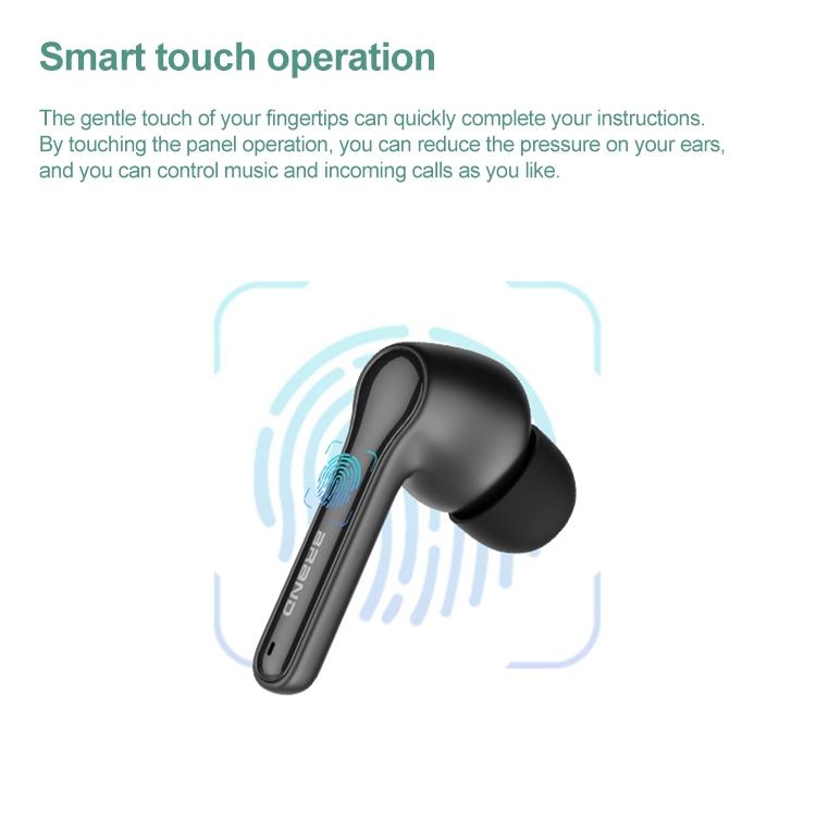 Wireless Touch Control Bluetooth 5.0 Sports Earphones - Ete-51 Tws - White