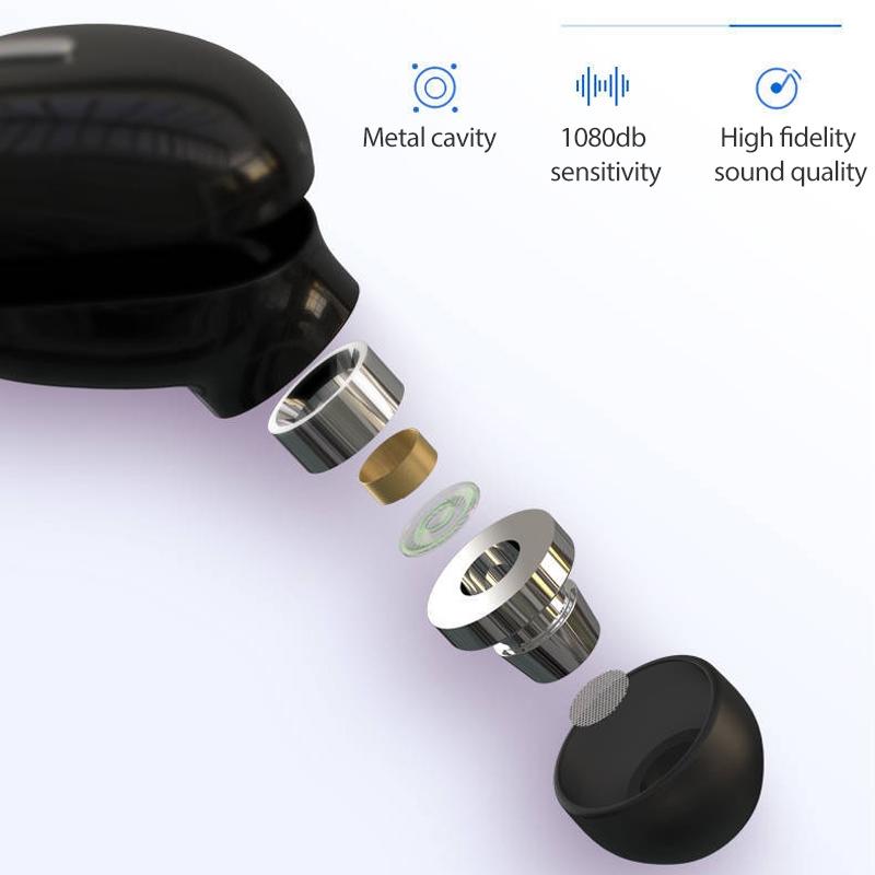 Mini In-ear Unilateral Bluetooth Earphone - X9 Wireless 5.0 - White