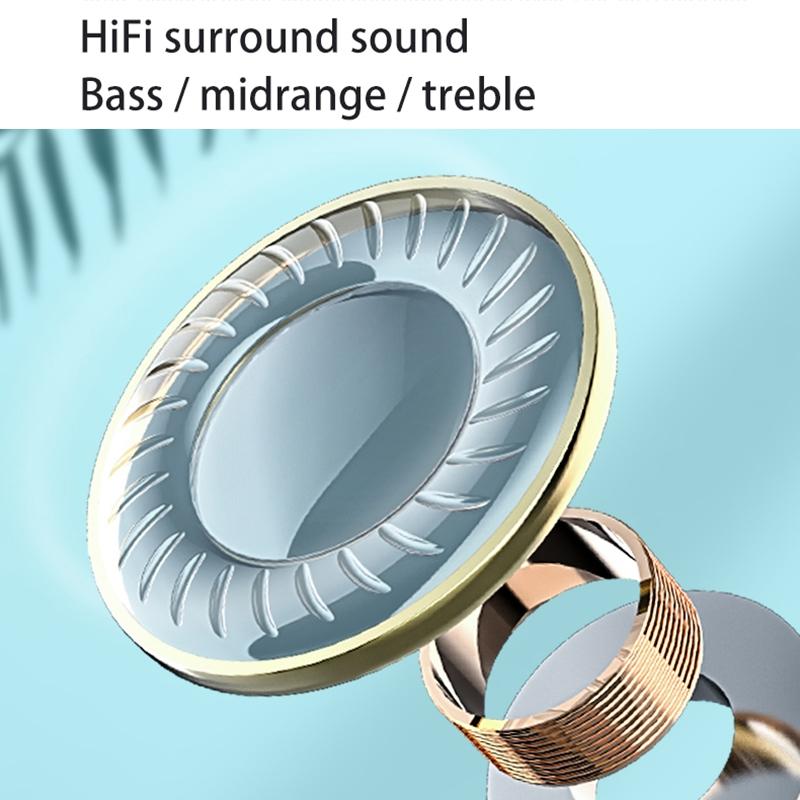 Touch Bluetooth Earphones with Noise Cancellation and Charging Box - White