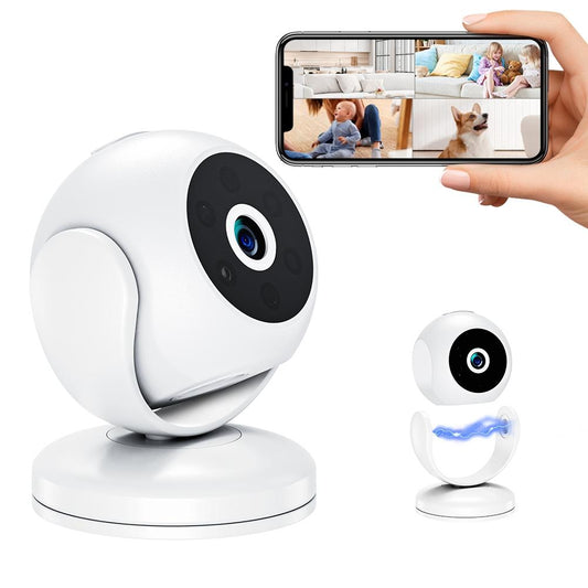Portable Mini 4K Hd Camera With Night Vision For Home Security - White