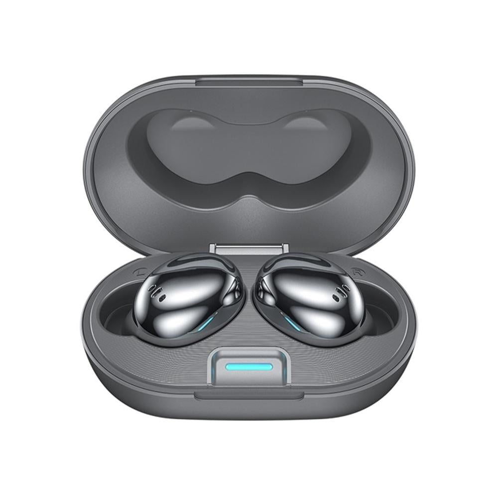 Metal Plating Wireless Tws Earphones with Charging Box - Bluetooth 5.0 - White