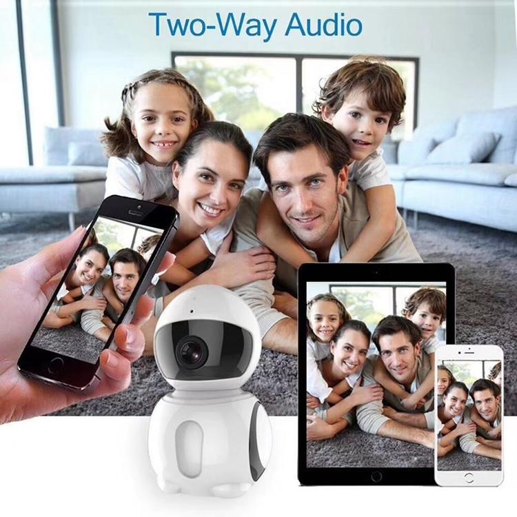 2.0Mp 1080P 1 / 2.7 Inch Hd Wifi Ip Camera Support Motion Detection / Night Vision White