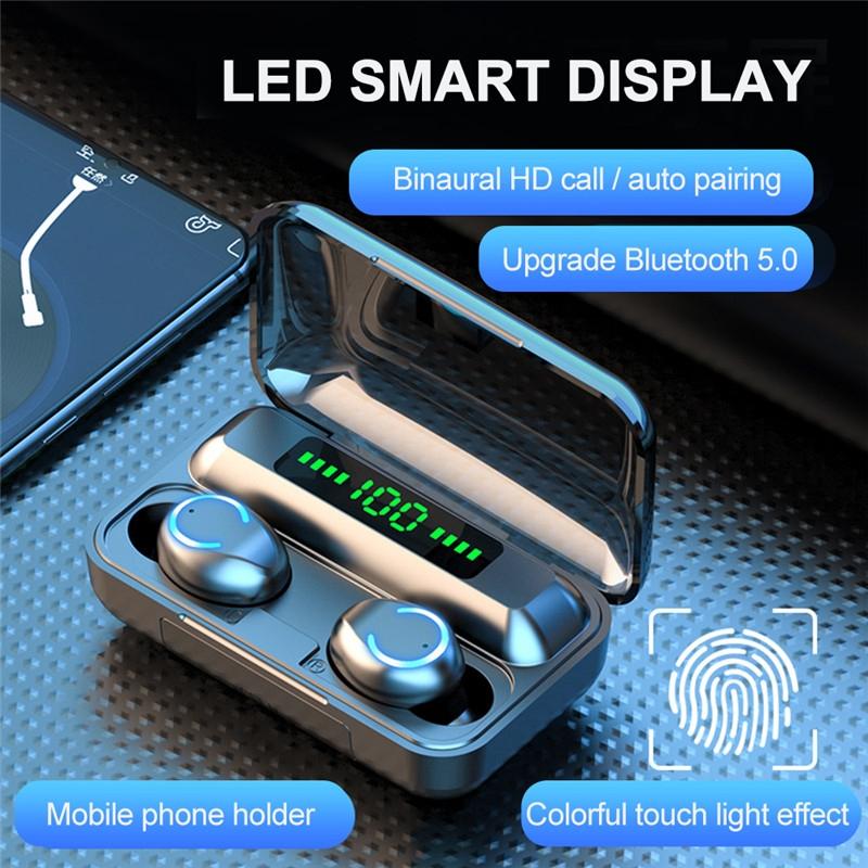 Wireless Noise-cancelling Earbuds with Charging Case - Yellow