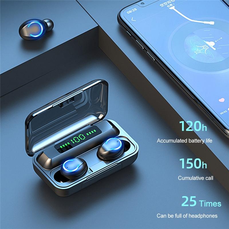 Wireless Noise-cancelling Earbuds with Charging Case - Yellow