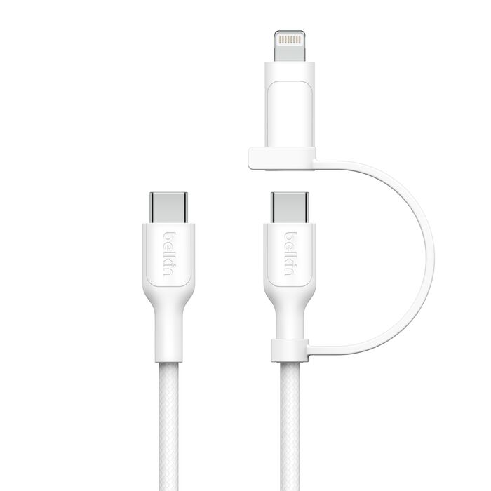 Belkin BoostCharge Pro 2-in-1 Cable Usb-C to USB-C + Lightning Connector