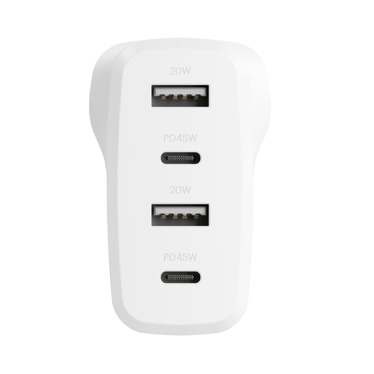 Cygnett Powerplus 45W Multiport Wall Charger AU - White