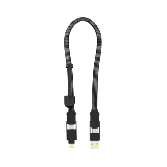 Rolling Square inCharge XL 100W 6 in 1 Travel Charging Cable 30cm - Urban Black