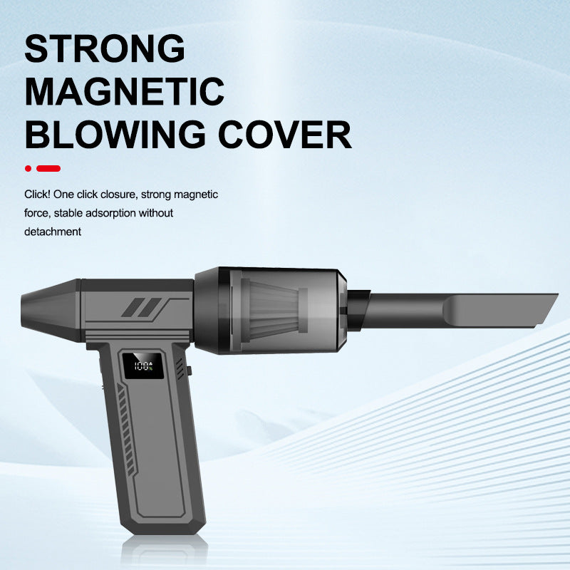 Grey 130,000 Turn Compact Handheld Air Blower and Vacuum Cleaner with Dual Functionality (product without the vac attachments)