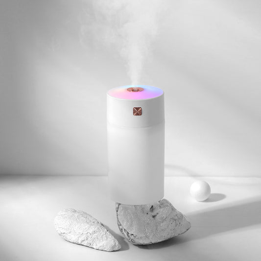 White 300ml USB Air Humidifier - Quiet Mini Humidifier for Bedroom, Office, Car