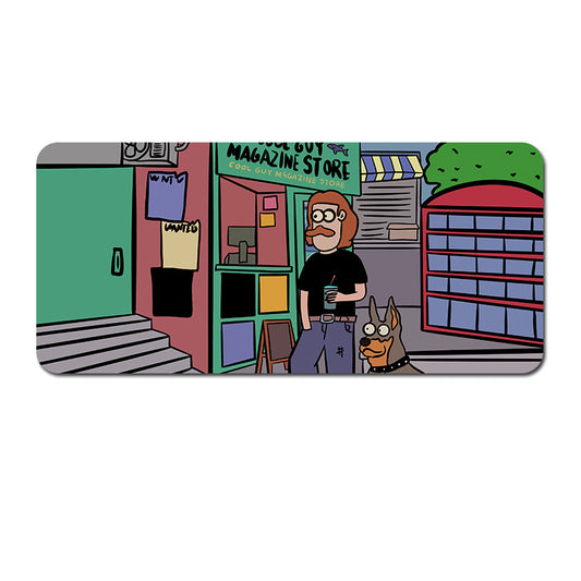 Oversized Cartoon Desk Pad - 90x40x0.4cm Mouse Mat, Non-Slip Base (Style 1)
