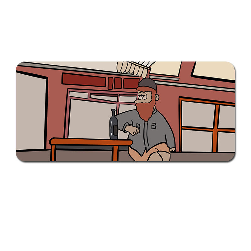 Oversized Cartoon Desk Pad - 80x30x0.4cmcm Mouse Mat, Non-Slip Base (Style 2)
