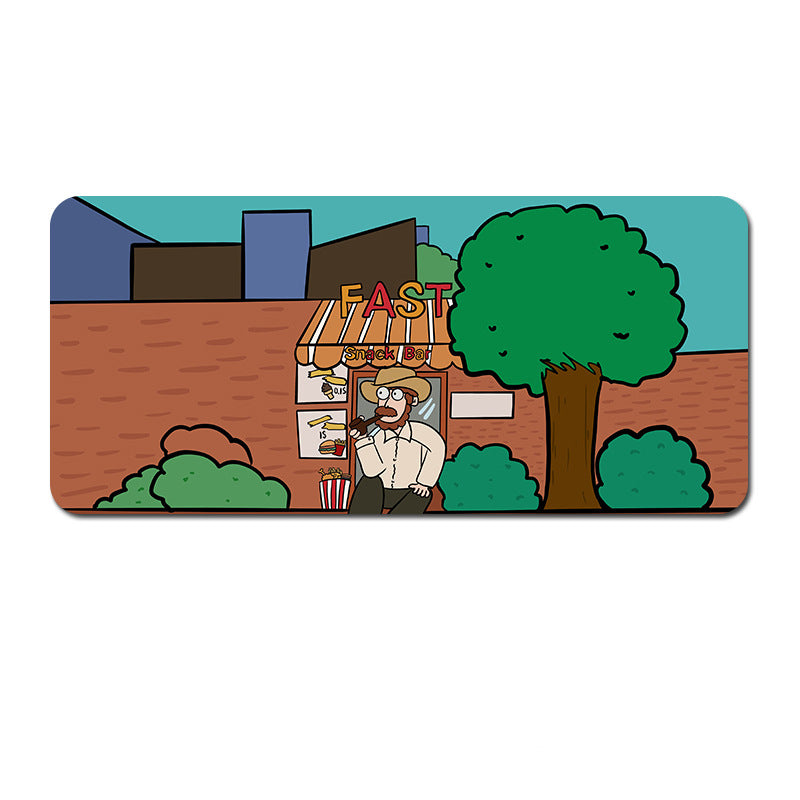 Oversized Cartoon Desk Pad - 90x40x0.4cm Mouse Mat, Non-Slip Base (Style 3)