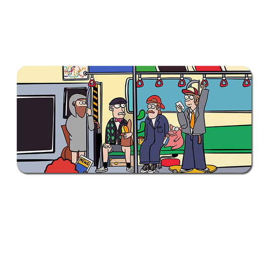 Oversized Cartoon Desk Pad - 90x40x0.4cm Mouse Mat, Non-Slip Base (Style 4)