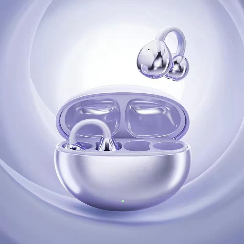 Stylish TWS Wireless Earbuds with Real-Time AI Translation - Immersive Sound & Touch Control(purple)