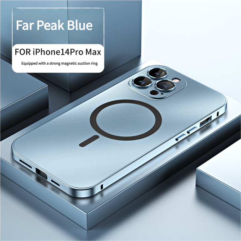 Innovative Detachable Backplate Case for iPhone 14 Pro Max with Strong MagSafe Compatibility(Blue)