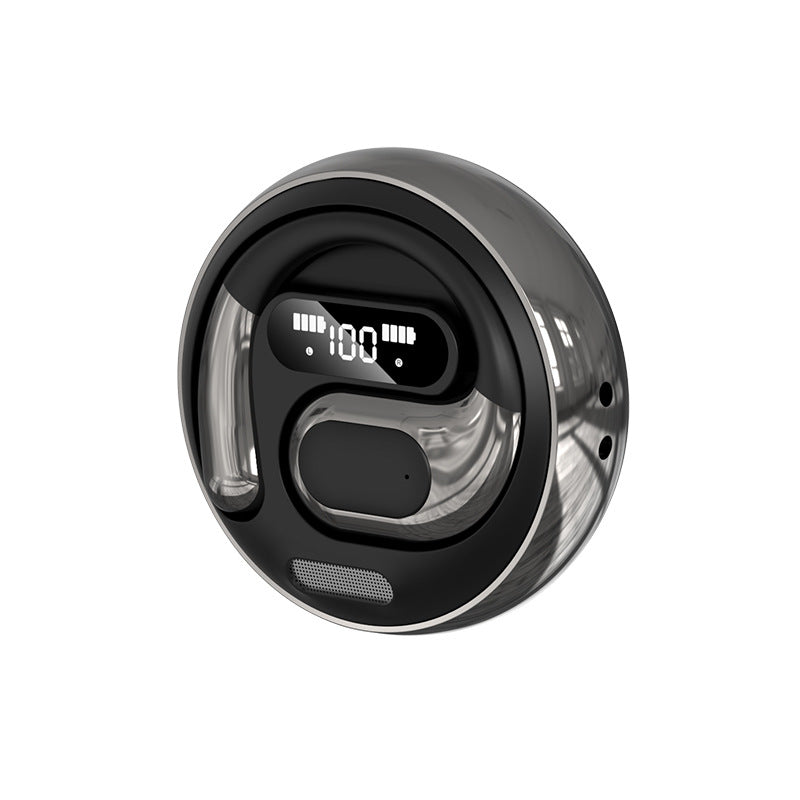 Open-Ear Conduction TWS Earbuds - Bluetooth 5.5, HIFI Sound, LED Display(black)
