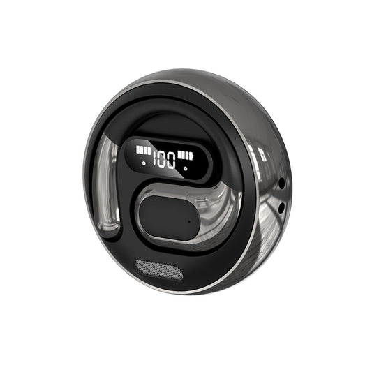 Open-Ear Conduction TWS Earbuds - Bluetooth 5.5, HIFI Sound, LED Display(black)