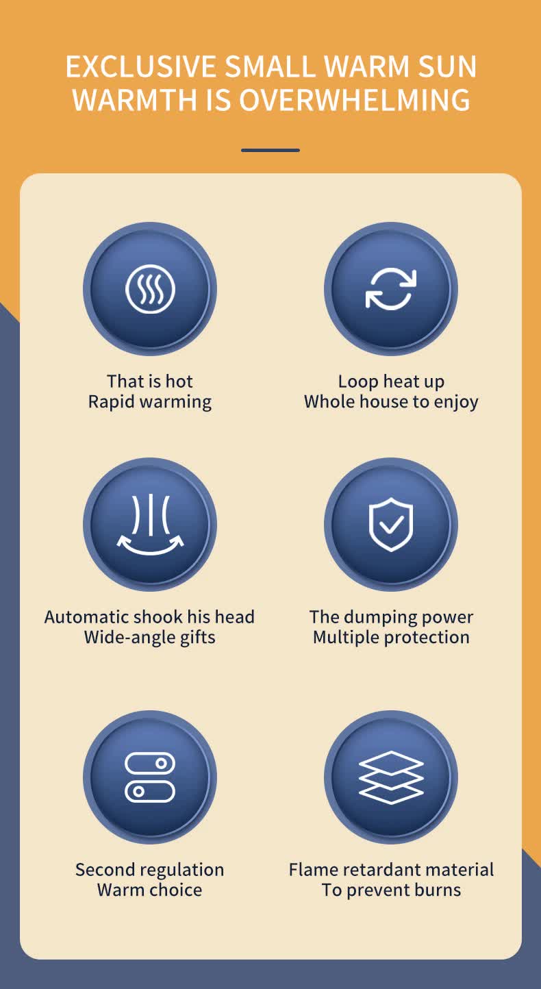 Pink Portable Electric Heater with Oscillation & Tip-Over Protection- 2 Heat Settings, Mini Tower