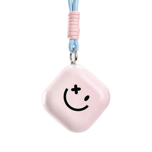 Pink Cute Block Hand Warmer - Fast Heating Portable Electric Warmer with Lanyard