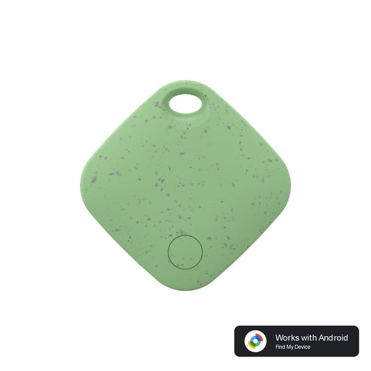 Green Smart Item Locator Tag for Android - Google Find My Device Compatible, Anti-Lost Tracker