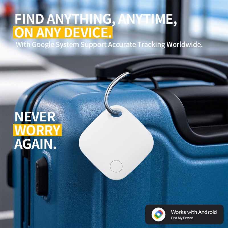 Green Smart Item Locator Tag for Android - Google Find My Device Compatible, Anti-Lost Tracker