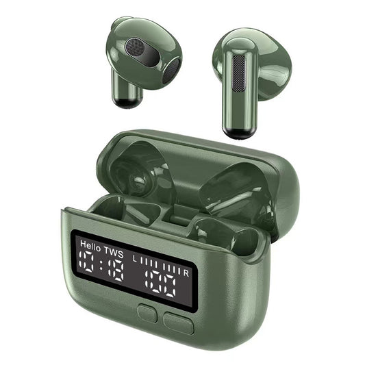 Hi-Res Audio In-Ear Monitor Earphones - Ergonomic Design, Dynamic Driver, with Mic & 3.5mm Jack(green)