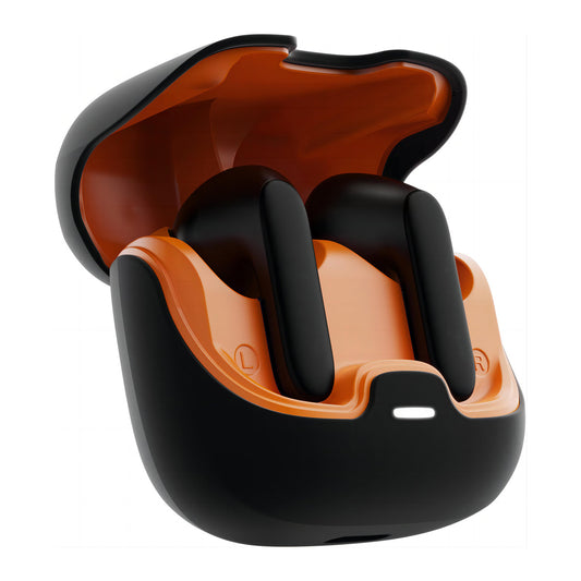 TWS Earbuds with Quad Mic Noise Cancellation - 100H Playtime, Bluetooth 5.3, 45ms Low Latency & Fast Charge(Black)