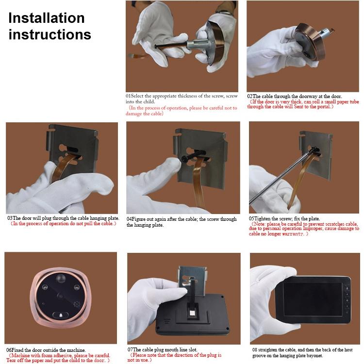 Smart Doorbell With 4.3 Display 3.0Mp Camera Motion Detection Night Vision & Tf Card Support 32Gb Max-1915197877257375752