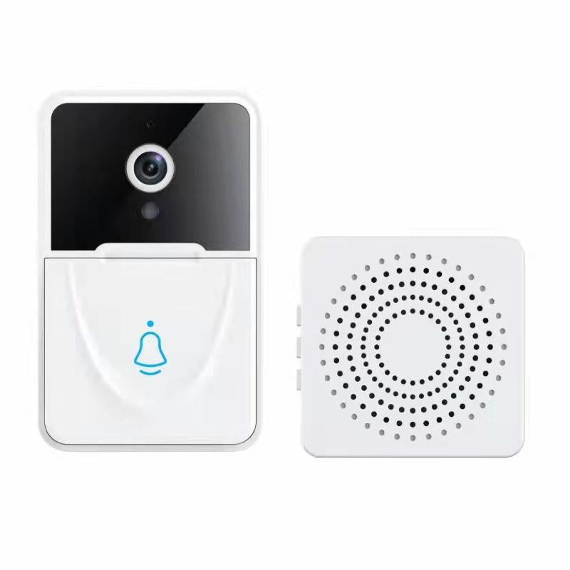 Smart Video Doorbell With Chime And Night Vision - White-1915196623617658880