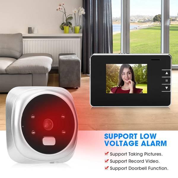 2.8 Screen Digital Peephole Door Bell With 0.3Mp Camera-1915197585149267975