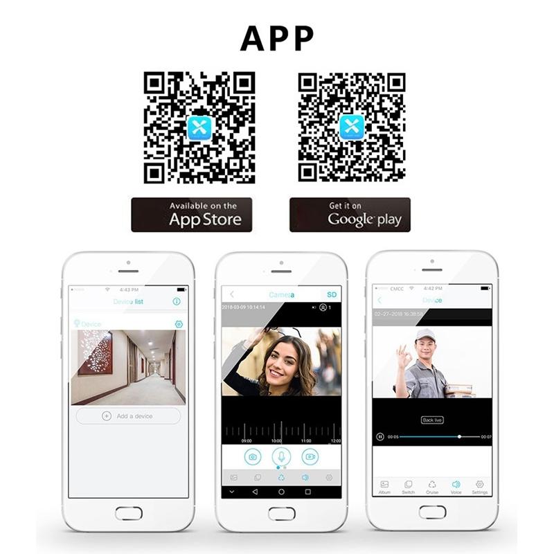 Smart Wifi Video Doorbell With Remote Monitoring & Voice Intercom - 720P 6400Mah Black-1915196747542564871