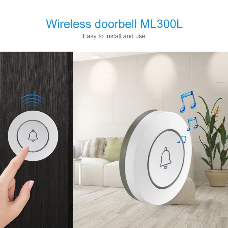 Anti-Theft Wireless Doorbell Button Alarm - Compact-1915198012779532294