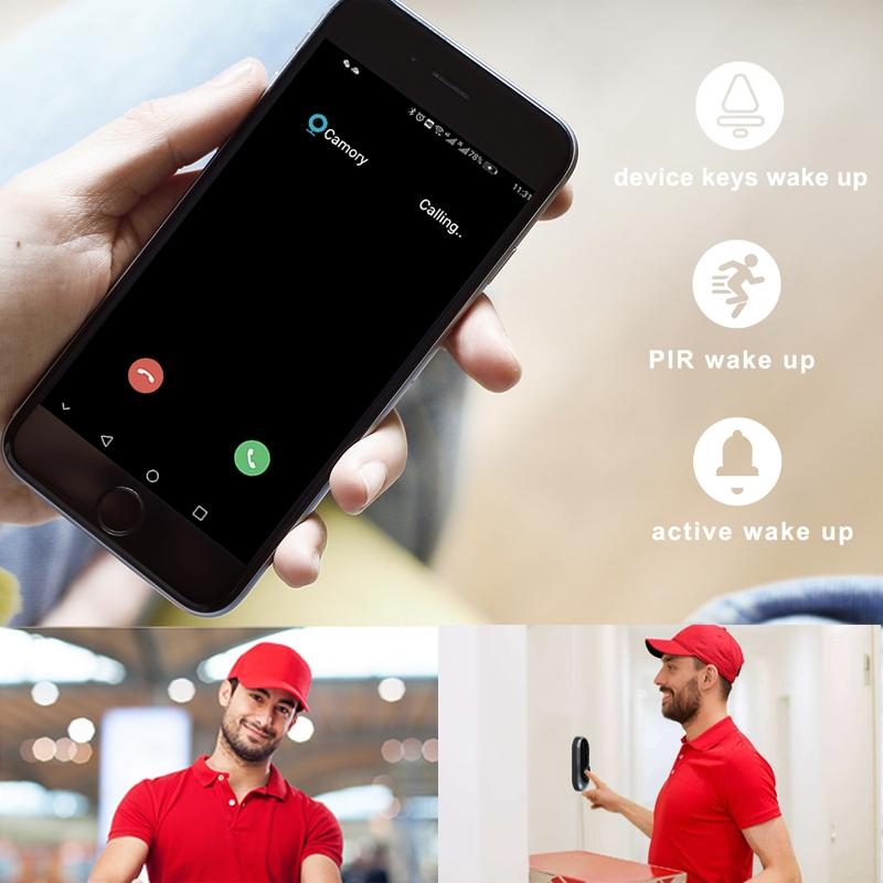 Smart Wifi Video Doorbell With Motion Detection & Two-Way Intercom - White-1915196624896921602