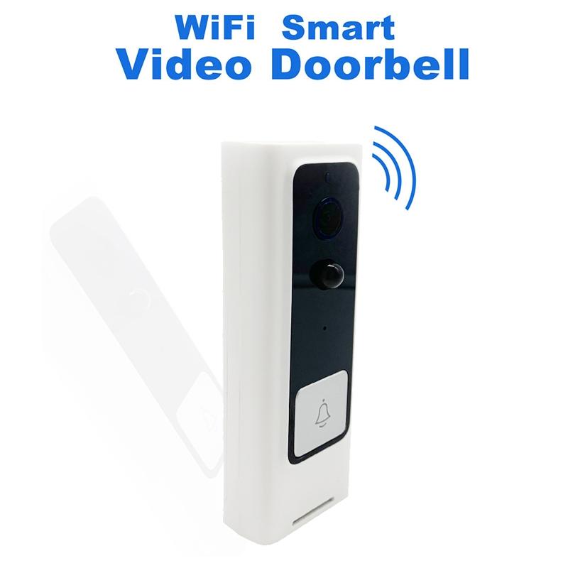 Smart Wifi Video Doorbell With Motion Detection & Two-Way Intercom - White-1915196627350589448