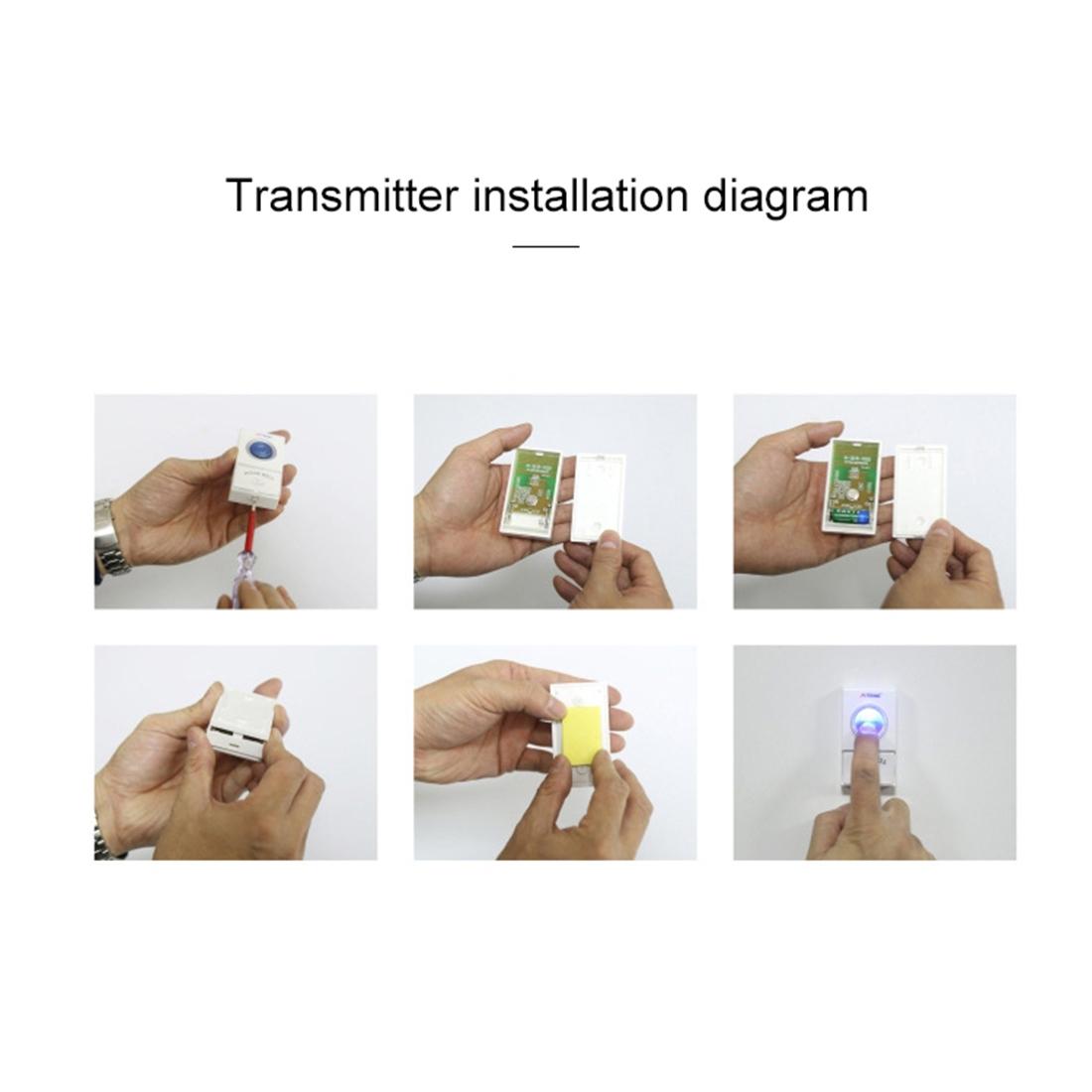 Home Music Remote Control Wireless Doorbell With 38 Polyphony Sounds White-1915196634195693571