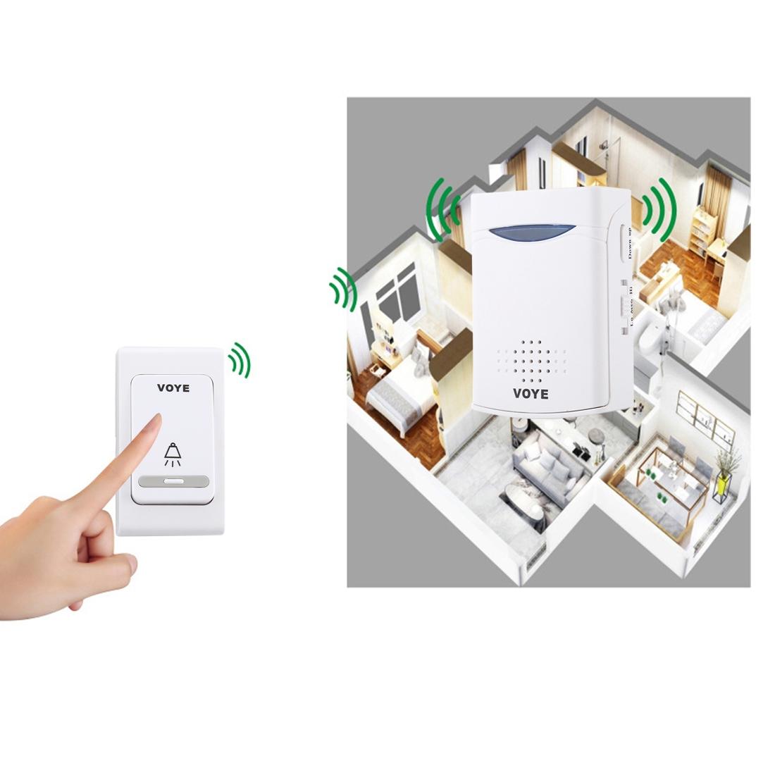 Wireless Doorbell With 38 Sounds And Remote Control-1915196635697254409