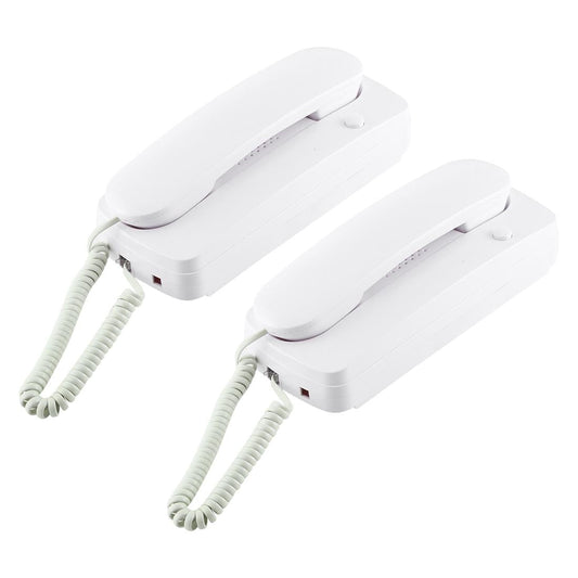 High-Definition Wired Intercom Doorphone - Two-Way Communication White-1915196639291772929