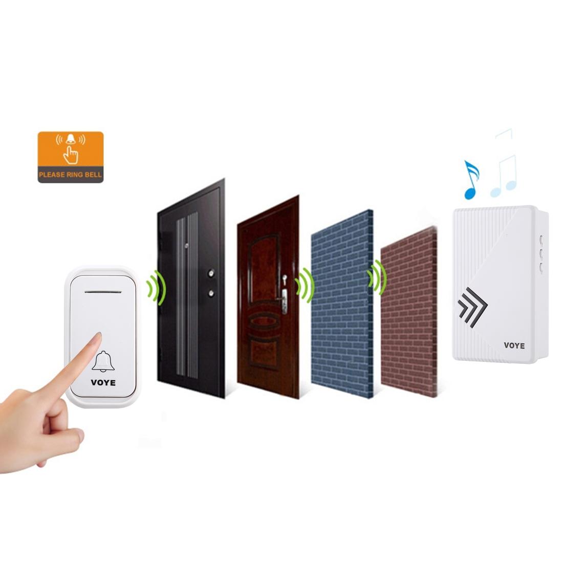 Home Music Remote Control Wireless Doorbell With 38 Polyphony Sounds White-1915196634384437255