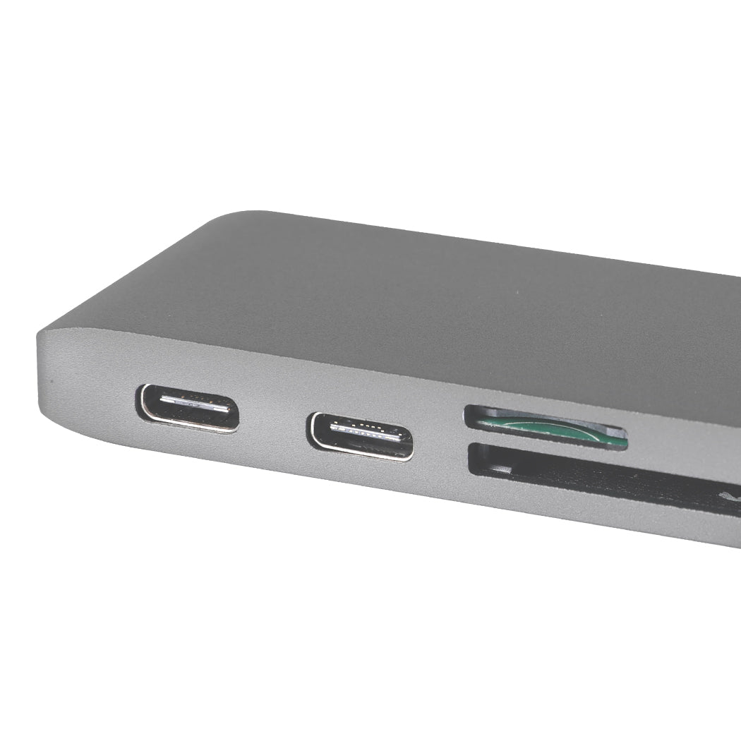 USB 3.0 Type-C HUB 6 Port Powered Adapter Grey-1910112870369202179